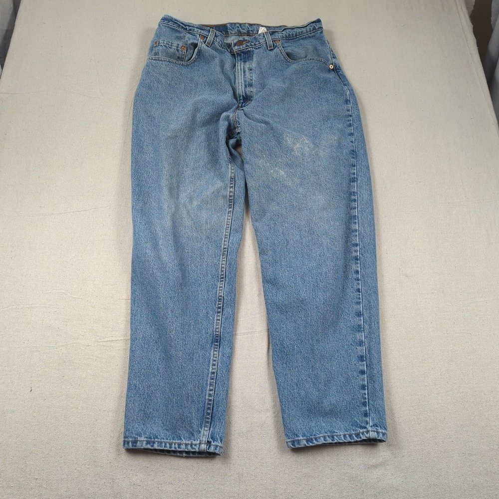 Vintage Levis Jeans Mens 38x30 Blue 560 Loose Tapered Baggy Wide Leg Distressed